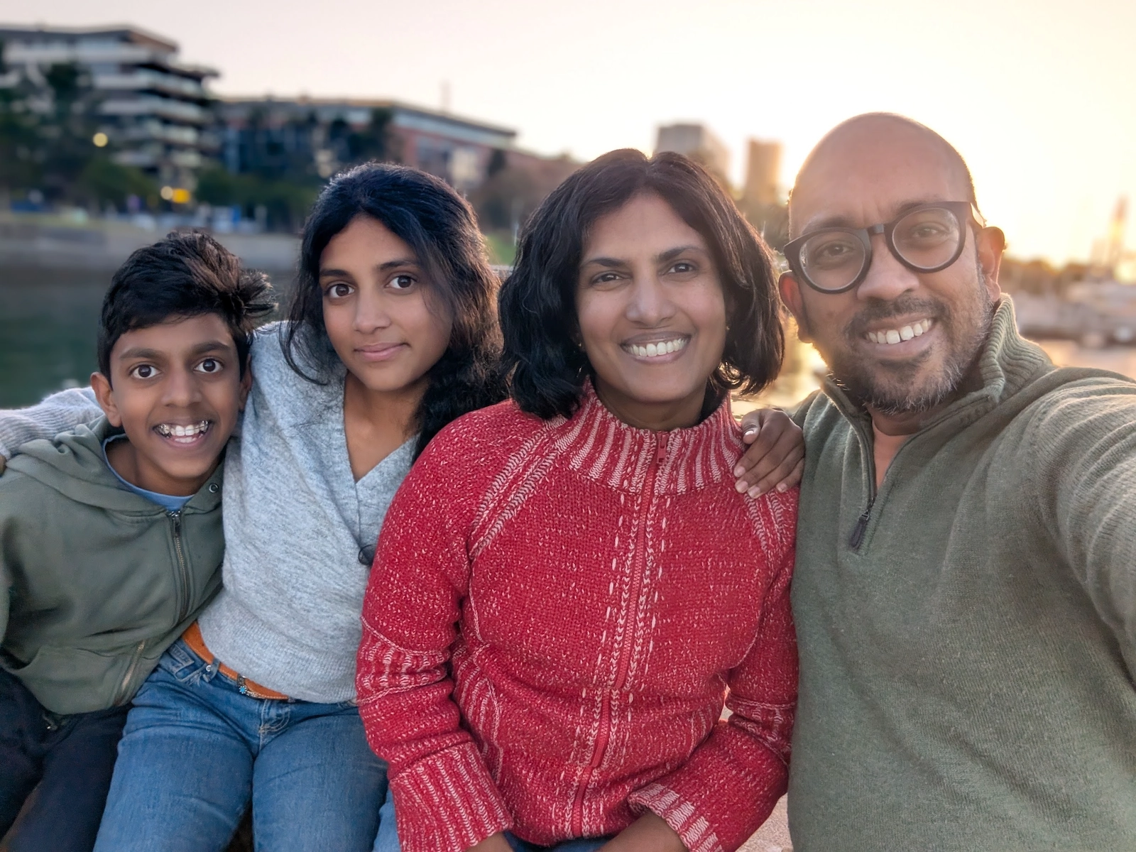 Dinesh with his family